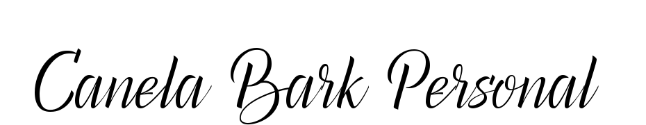 Canela Bark Personal Use cкачати шрифт безкоштовно
